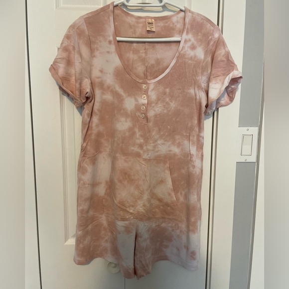 New Shorty Smash Tess anyday romper - pink tie dye - Picture 3 of 6